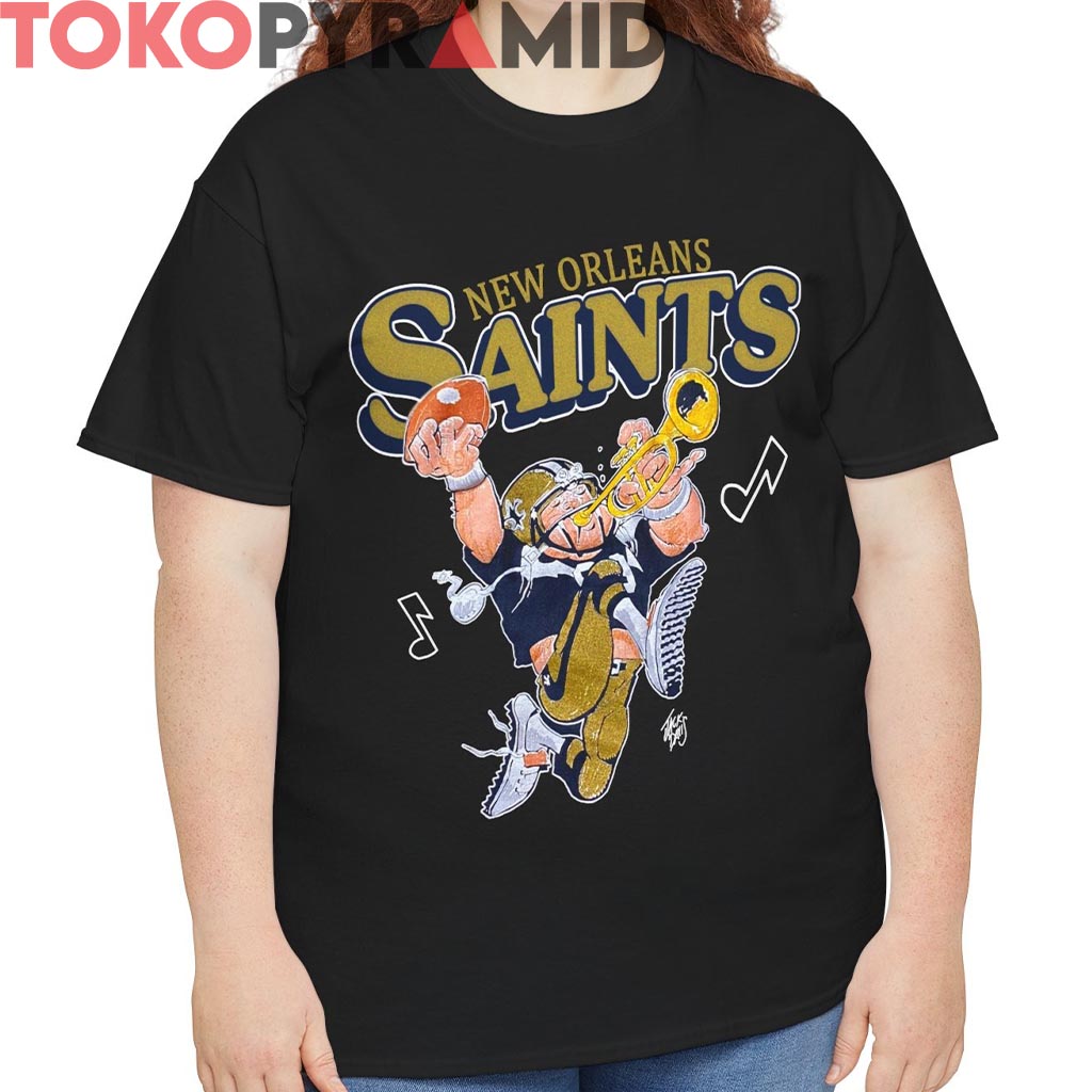 Rare Vintage Jack Davis New Orleans Saints Shirt Rare Vintage Jack Davis New Orleans Saints Shirt