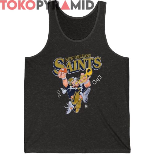 Rare Vintage Jack Davis New Orleans Saints Shirt Rare Vintage Jack Davis New Orleans Saints Shirt