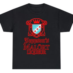 Rare Vintage Jeppson's Malort Liqueur T shirt Black T shirt
