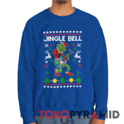 Rare Vintage Jingle Bell The Grinch Guitar Christmas Ugly Sweatshirt