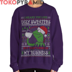 Rare Vintage Kermit I Heard You Like Ugly Sweaters Shirt