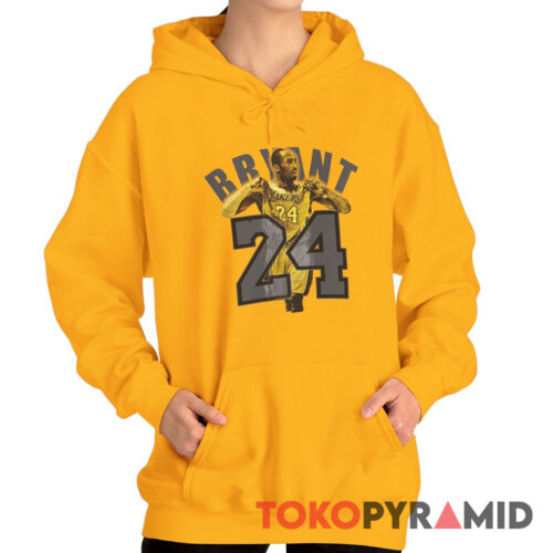 Rare Vintage Kobe Bryant Black Mamba 24 Los Angeles Lakers Hoodie