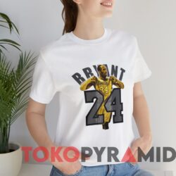 Rare Vintage Kobe Bryant Black Mamba 24 Los Angeles Lakers Tee White T shirt