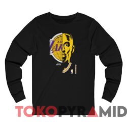 Rare Vintage LA Lakers Kobe Bryant Majestic Half Lakers Half Kobe Tee 2 Rare Vintage LA Lakers Kobe Bryant Majestic Half Lakers Half Kobe Tee Black Long sleeved