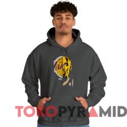 Rare Vintage LA Lakers Kobe Bryant Majestic Half Lakers Half Kobe Tee 3 Rare Vintage LA Lakers Kobe Bryant Majestic Half Lakers Half Kobe Tee Dark heather Hoodie
