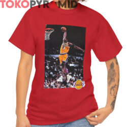 Rare Vintage LA Lakers Kobe Bryant Photo Tee