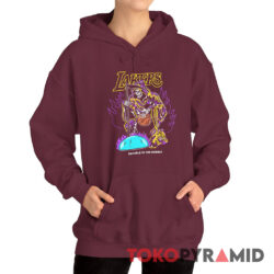 Rare Vintage LA Lakers Warren Lotas Trouble In The Bubble Hoodie