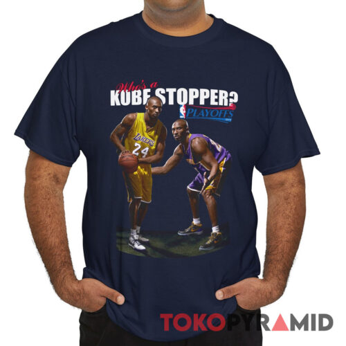 Rare Vintage LA Lakers Who's a Kobe Stopper 2009 Playoffs Shirt
