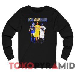 Rare Vintage LA Rams Cooper Kupp X Lakers Kobe Bryant X Dodgers Mookie Betts Tee Black Long sleeved