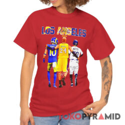 Rare Vintage LA Rams Cooper Kupp x Lakers Kobe Bryant x Dodgers Mookie Betts Shirt