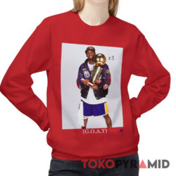 Rare Vintage Lakers Goat Kobe Bryant X5 Champions Trophy Photo Sweatshirt