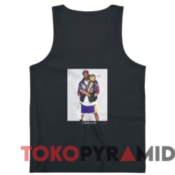 Rare Vintage Lakers Goat Kobe Bryant X5 Champions Trophy Photo Tee 4 Rare Vintage Lakers Goat Kobe Bryant X5 Champions Trophy Photo Tee Black TankTop
