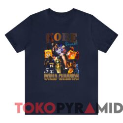 Rare Vintage Lakers Kobe Bryant 5x World Champion Inspired Bootleg Tee 4 Rare Vintage Lakers Kobe Bryant 5X World Champion Inspired Bootleg Tee
