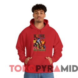 Rare Vintage Lakers Kobe Bryant 5x World Champion Inspired Bootleg Tee 2 Rare Vintage Lakers Kobe Bryant 5X World Champion Inspired Bootleg Tee Red Hoodie