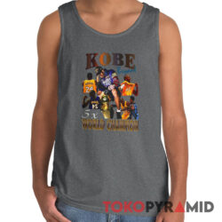 Rare Vintage Lakers Kobe Bryant 5x World Champion Inspired Bootleg Tank Top