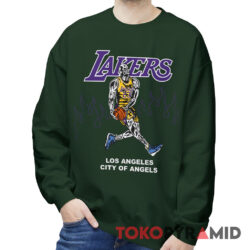 Rare Vintage LeBron James Skeleton 23 Warren Lotas LA Lakers Sweatshirt