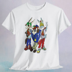 Rare Vintage Looney Tunes Hip Hop Bugs Taz Wile E Coyote Shirt