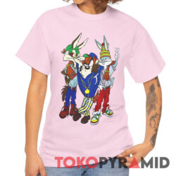 Rare Vintage Looney Tunes Hip Hop Bugs Taz Wile E Coyote Tee