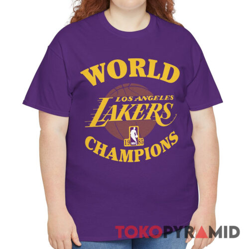 Rare Vintage Los Angeles Lakers 1985 NBA Champions Shirt