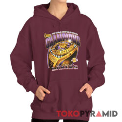 Rare Vintage Los Angeles Lakers 2000 NBA Finals Champions Ring Hoodie
