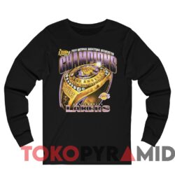 Rare Vintage Los Angeles Lakers 2000 NBA Finals Champions Ring Tee 4 Rare Vintage Los Angeles Lakers 2000 NBA Finals Champions Ring Tee Black Long sleeved
