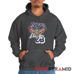 Rare Vintage Los Angeles Lakers 23 Lebron James Warren Lotas Hoodie