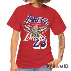 Rare Vintage Los Angeles Lakers 23 Lebron James Warren Lotas Shirt