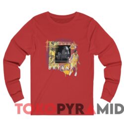 Rare Vintage Los Angeles Lakers 8 Kobe Bryant Tee Red Long sleeved