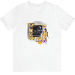 Rare Vintage Los Angeles Lakers 8 Kobe Bryant Tee White T shirt