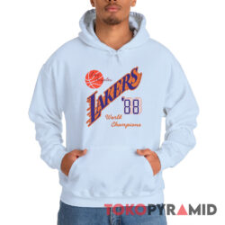 Rare Vintage Los Angeles Lakers 88 World Champions Tee 4 Rare Vintage Los Angeles Lakers 88 World Champions Hoodie