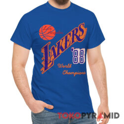 Rare Vintage Los Angeles Lakers 88 World Champions Tee 2 Rare Vintage Los Angeles Lakers 88 World Champions Shirt