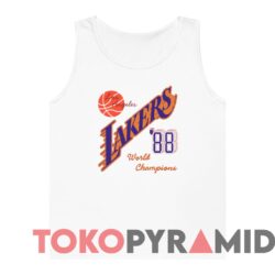Rare Vintage Los Angeles Lakers 88 World Champions Tee 2 Rare Vintage Los Angeles Lakers 88 World Champions Tee White Tanktop