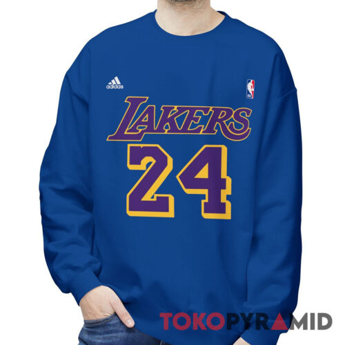 Rare Vintage Los Angeles Lakers Adidas Kobe Bryant 24 Sweatshirt