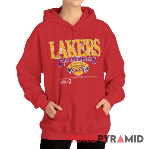 Rare Vintage Los Angeles Lakers Basketball Association Hoodie