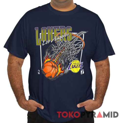 Rare Vintage Los Angeles Lakers Fireball Shirt