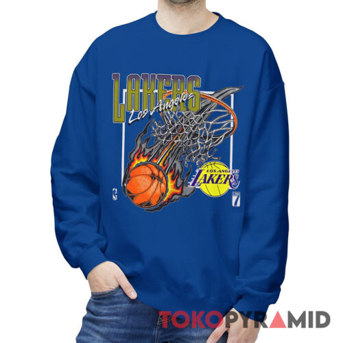 Rare Vintage Los Angeles Lakers Fireball Sweatshirt
