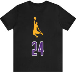 Rare Vintage Los Angeles Lakers Kobe Bryant 24 T-shirt 5 Rare Vintage Los Angeles Lakers Kobe Bryant 24 T shirt Black T shirt