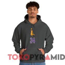Rare Vintage Los Angeles Lakers Kobe Bryant 24 T-shirt 3 Rare Vintage Los Angeles Lakers Kobe Bryant 24 T shirt Dark heather Hoodie