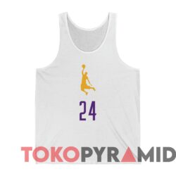 Rare Vintage Los Angeles Lakers Kobe Bryant 24 T shirt White Tanktop