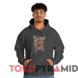 Rare Vintage Los Angeles Lakers LeBron James Lightning Warren Lotas Tee Dark heather Hoodie