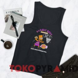 Rare Vintage Los Angeles Lakers Magic Johnson Bart Simpson Tee 4 Rare Vintage Los Angeles Lakers Magic Johnson Bart Simpson Tee Black Tanktop