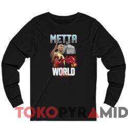 Rare Vintage Los Angeles Lakers Metta World Peace Tee Black Long sleeved