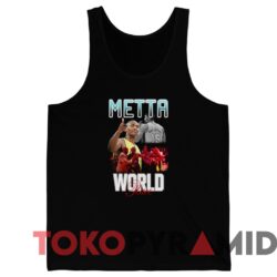 Rare Vintage Los Angeles Lakers Metta World Peace Tee Black Tanktop