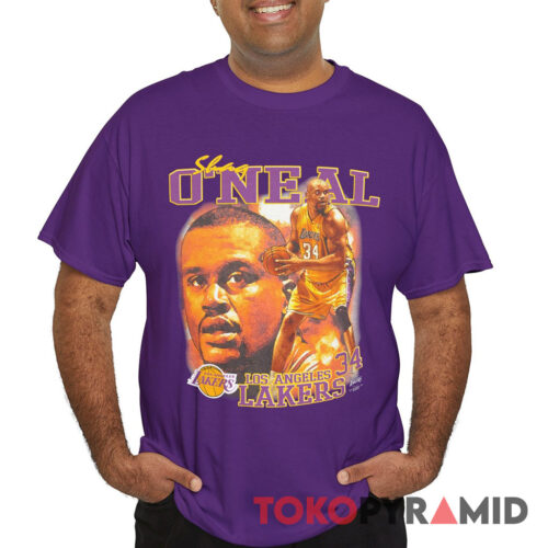 Rare Vintage Los Angeles Lakers Shaquille O'Neal 34 Shirt