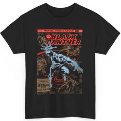 Rare Vintage Marvel Black Panther Jungle Action Shirt