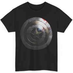 Rare Vintage Marvel Captain America Beaten Shield Shirt