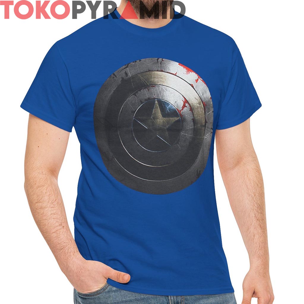 Rare Vintage Marvel Captain America Beaten Shield Shirt Rare Vintage Marvel Captain America Beaten Shield Shirt
