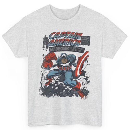 Rare Vintage Marvel Comic Captain America Madbomb Shirt