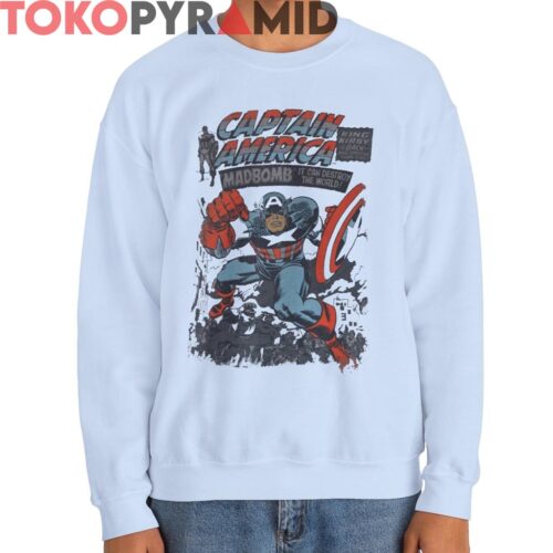 Rare Vintage Marvel Comic Captain America Madbomb Shirt