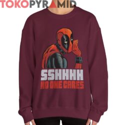 Rare Vintage Marvel Deadpool SSHHHH No One Cares Shirt